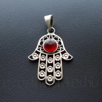 Fatima keze medál Karneol kővel
