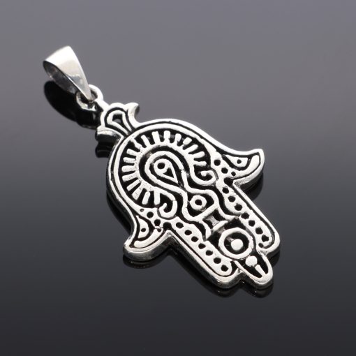 Hamsa Ezüst medál cirkónia kövekkel díszítve