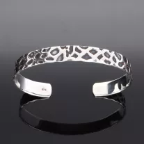 "Dalmata" - Merev ezüst karkötő