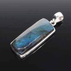 Hosszúkás téglalap Labradorit medál