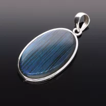 Lapos ovál Labradorit medál