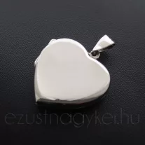 Nyitható szív medál nagy "lapos"