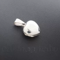Nyitható szív medál domború - kicsi