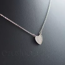 Cirkóniás Szív medál Nyakláncon