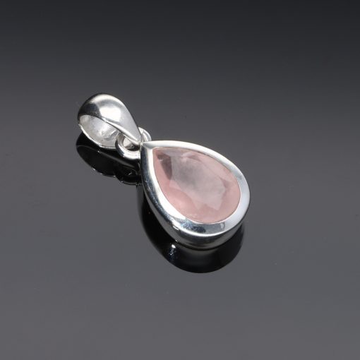 Ezüst medál Csepp Rózsakvarccal