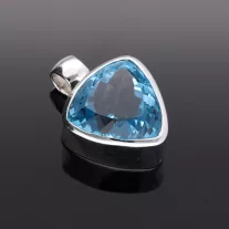 Topáz Háromszög Ékkő Ezüst medál