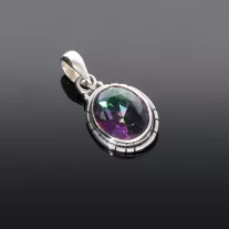 Ovál Mystic Topáz medál 