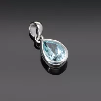 Ezüst medál Csepp Topázzal