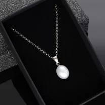 Csepp Tenyésztett Gyöngy medál gyöngy anker láncon
