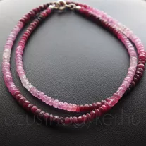 Rubin színátmenetes nyaklánc