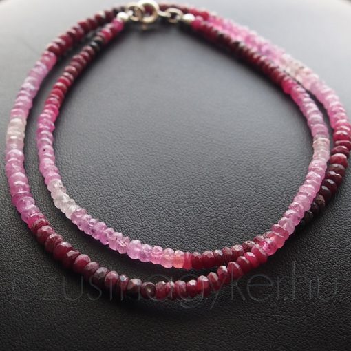 Rubin színátmenetes nyaklánc