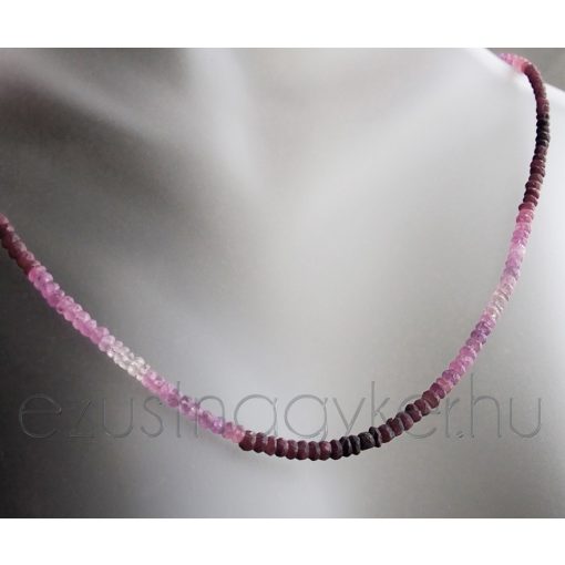 Rubin színátmenetes nyaklánc