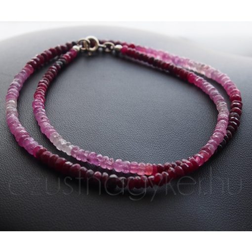 Rubin színátmenetes nyaklánc