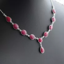 Rubin ezüst nyakék