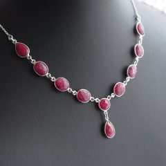 Rubin ezüst nyakék