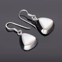 Gyöngyház domború kis ovál szett