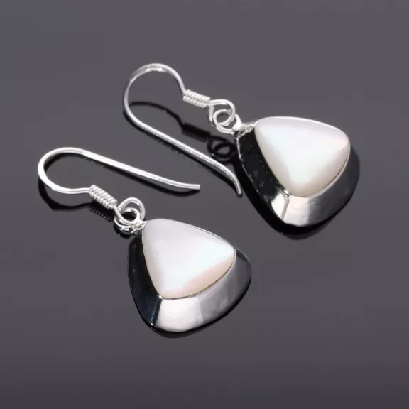 Gyöngyház domború kis ovál szett