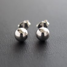 Ezüst Gömb Fülbevaló - 5mm
