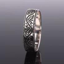 Fonat mintás Férfi Ezüst gyűrű 