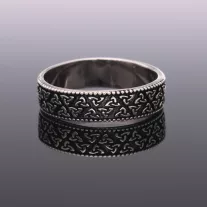 Triquetra mintás Férfi Ezüst gyűrű 