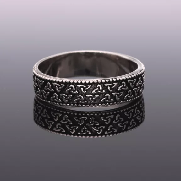 Triquetra mintás Férfi Ezüst gyűrű 