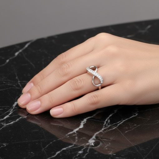 Végtelen Cirkónia köves Ezüst gyűrű 