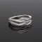 Hullám cirkóniás Ezüst gyűrű 
