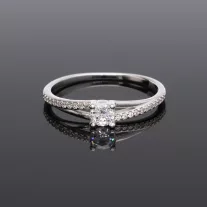 Karmos foglalatú Cirkónia Ezüst gyűrű 