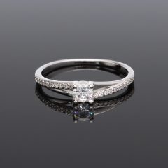 Karmos foglalatú Cirkónia Ezüst gyűrű 