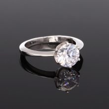 6 karmos Cirkónia Ezüst gyűrű 