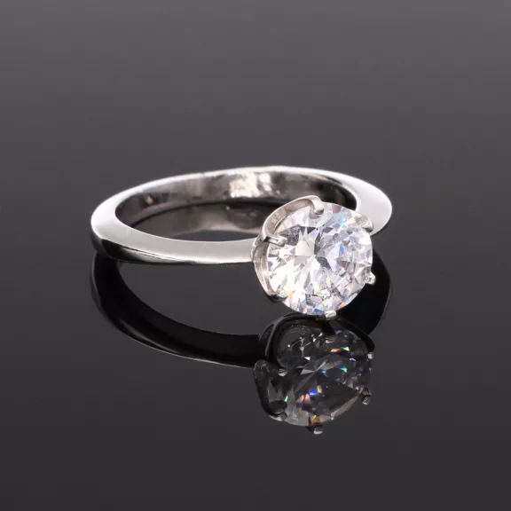 6 karmos Cirkónia Ezüst gyűrű 