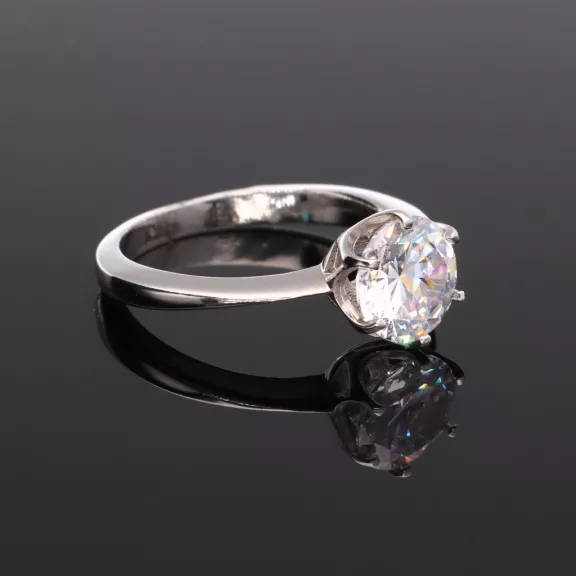 6 karmos Cirkónia Ezüst gyűrű 