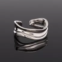 Nyitott hullám Ezüst gyűrű