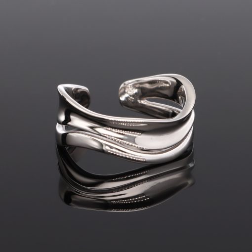 Nyitott hullám Ezüst gyűrű