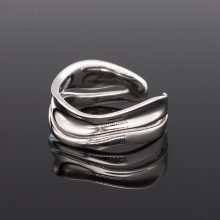 Nyitott hullám Ezüst gyűrű