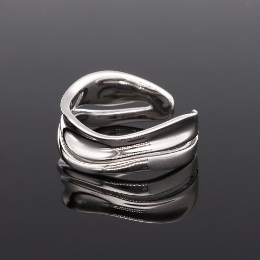 Nyitott hullám Ezüst gyűrű