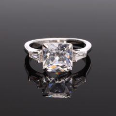 Szögletes Cirkónia Ezüst gyűrű 