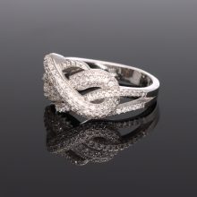 Átfont végtelen Cirkónia Ezüst gyűrű 