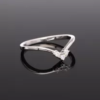 Három köves Tiara Ezüst gyűrű