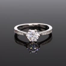  Hat karmos Cirkónia Ezüst gyűrű 