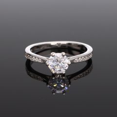  Hat karmos Cirkónia Ezüst gyűrű 