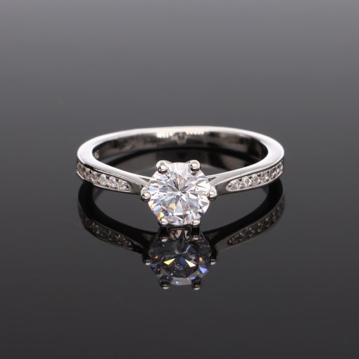  Hat karmos Cirkónia Ezüst gyűrű 