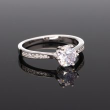  Hat karmos Cirkónia Ezüst gyűrű 