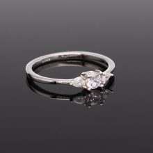  Vékony Cirkónia köves Ezüst gyűrű 