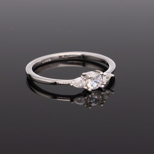  Vékony Cirkónia köves Ezüst gyűrű 