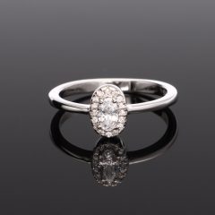 Ovális Cirkónia Ezüst gyűrű 