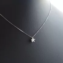 Fehér köves Életfa medál nyakláncon