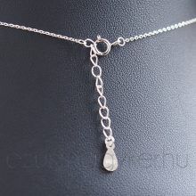 Ezüst szívben szív medál nyakláncon