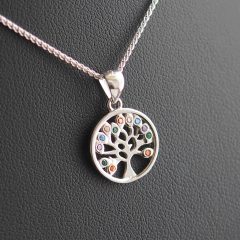 Cirkónia Szív medál Vékony Barbara nyakláncon