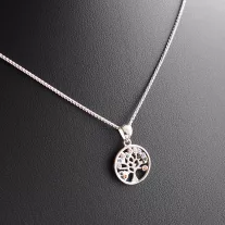 Cirkónia Szív medál Vékony Barbara nyakláncon